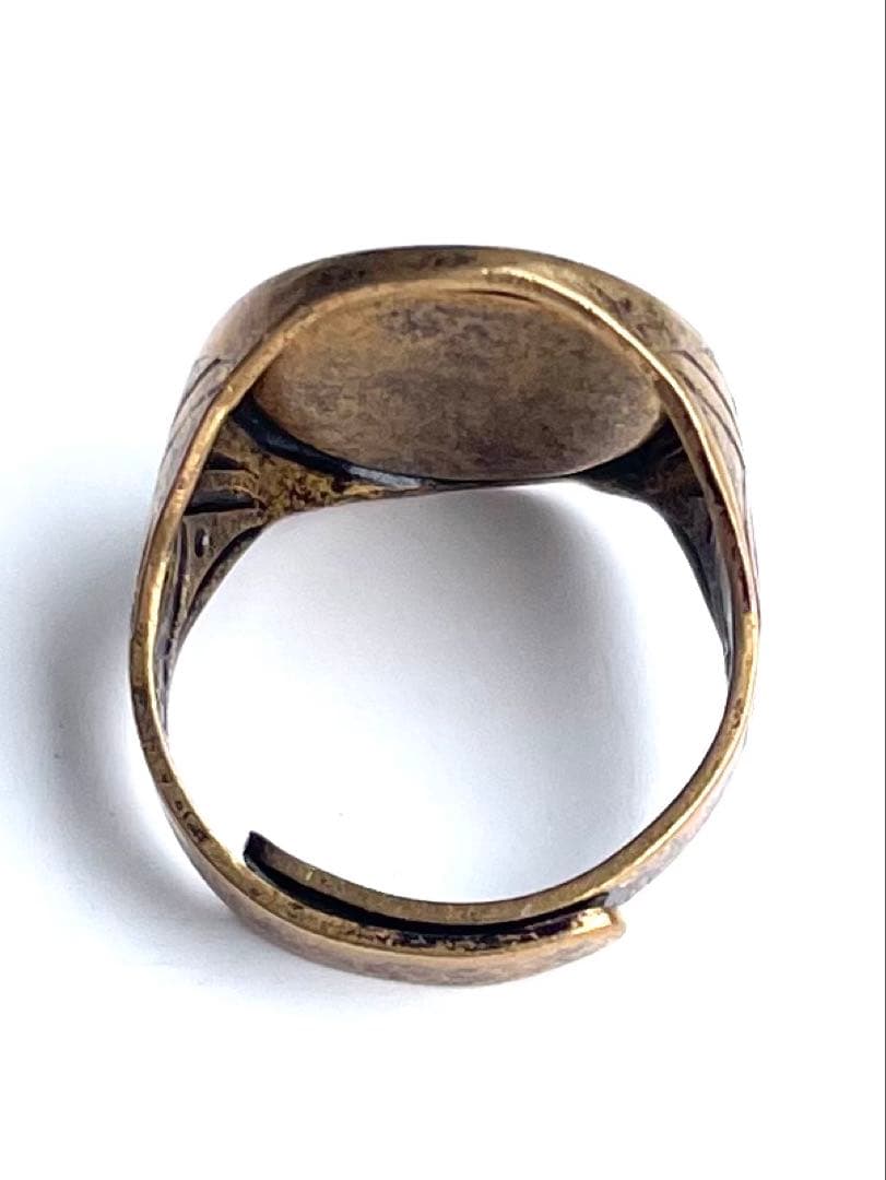 70年代☆スマイリー☆ニコちゃん☆ビンテージリング☆指輪☆ヒッピー☆バイカー