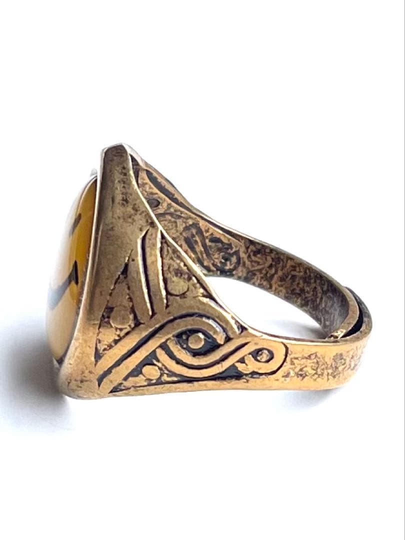 70年代☆スマイリー☆ニコちゃん☆ビンテージリング☆指輪☆ヒッピー☆バイカー