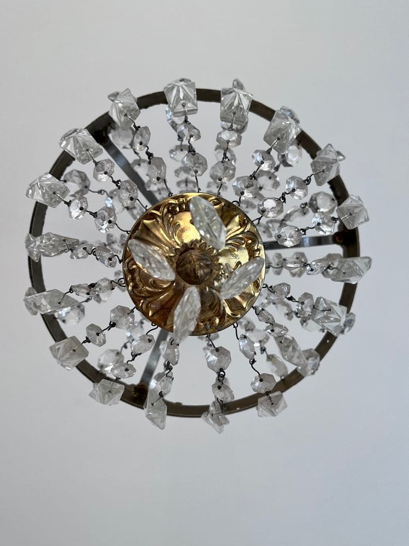 【美品】フランスアンティーク エンパイア様式 1灯シャンデリア[3608]