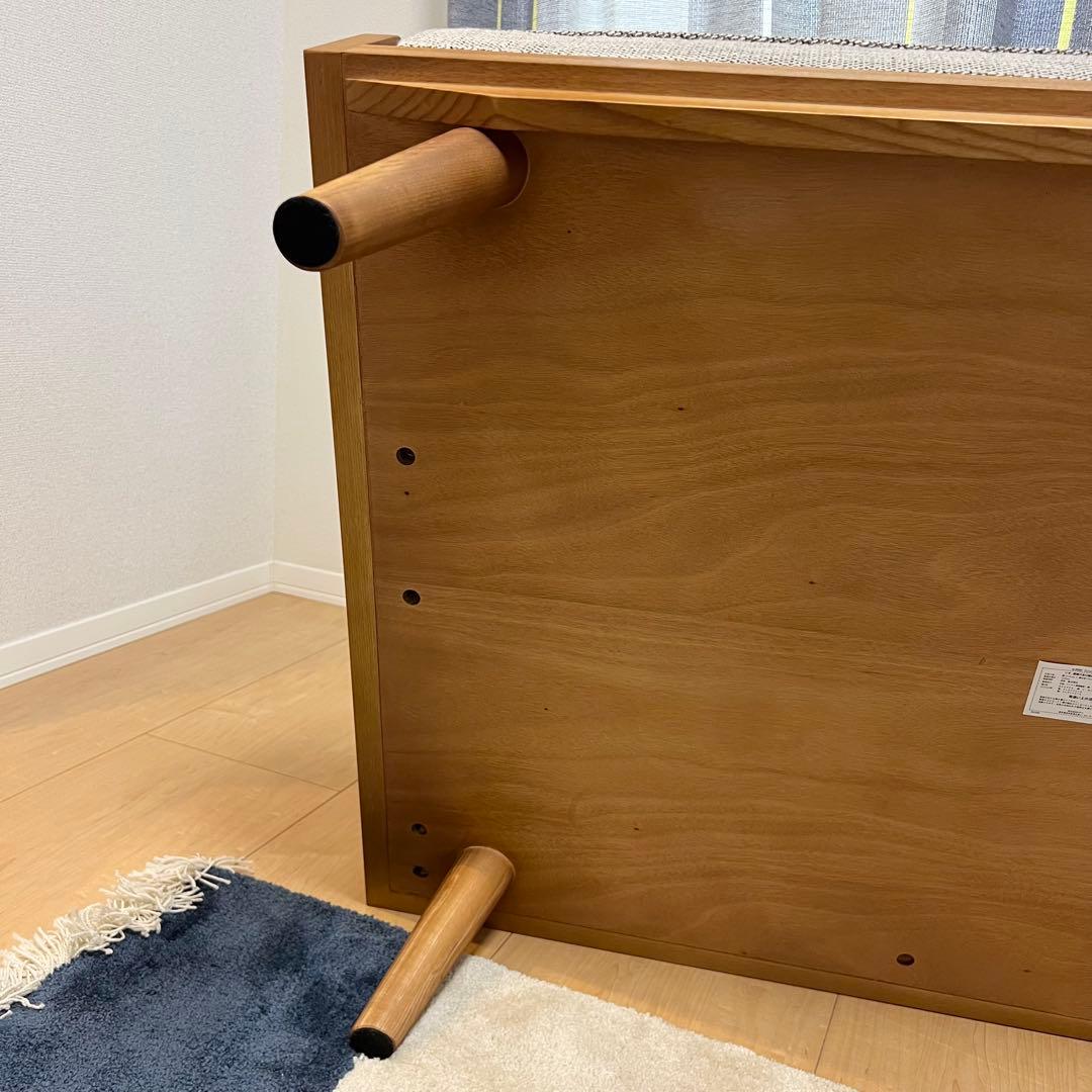 【ほぼ新品】unico ウニコ アルベロ 2人掛けソファ＋オットマン