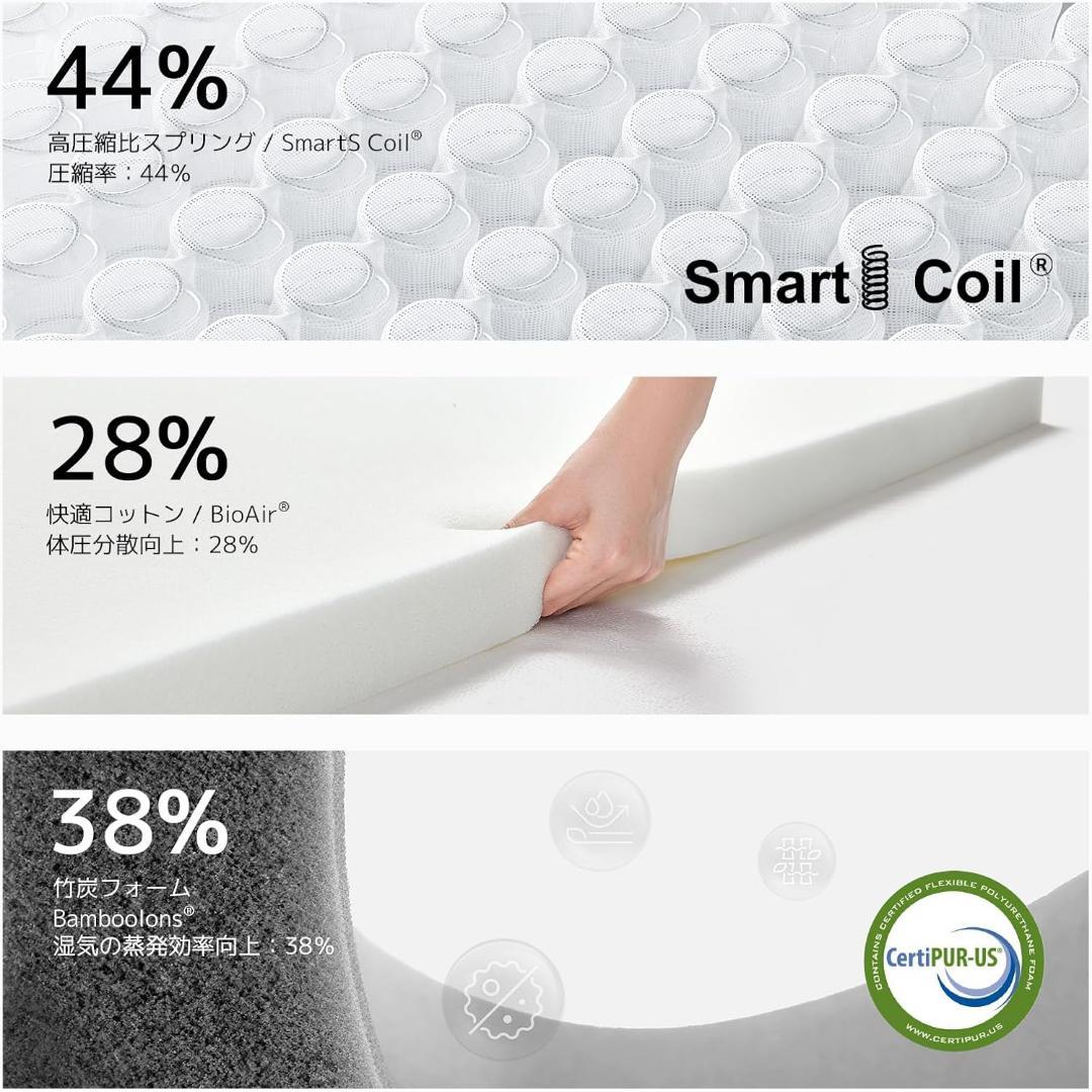 【R1824-74-169】ラベンダー香る高反発26cmポケットコイル