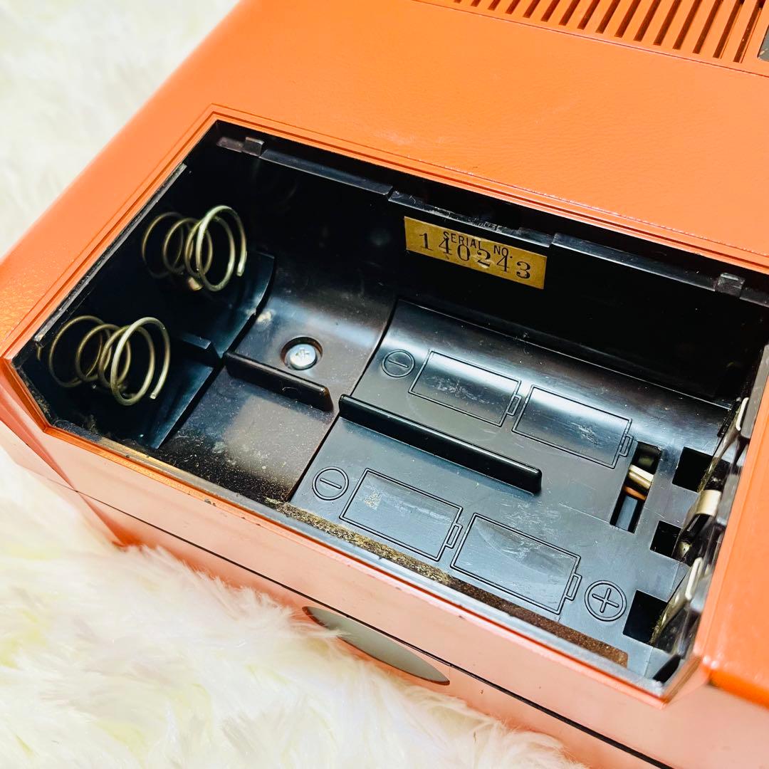 希少な美品　現状品　SONY CF-1600 ヴィンテージラジカセ　オレンジ