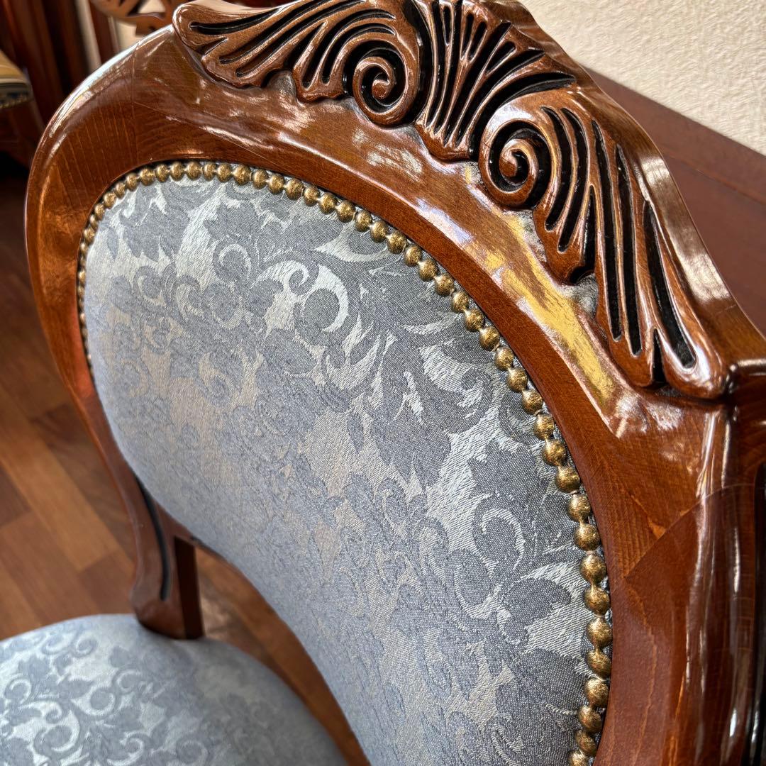 イタリア製 ダイニングチェア ブルー