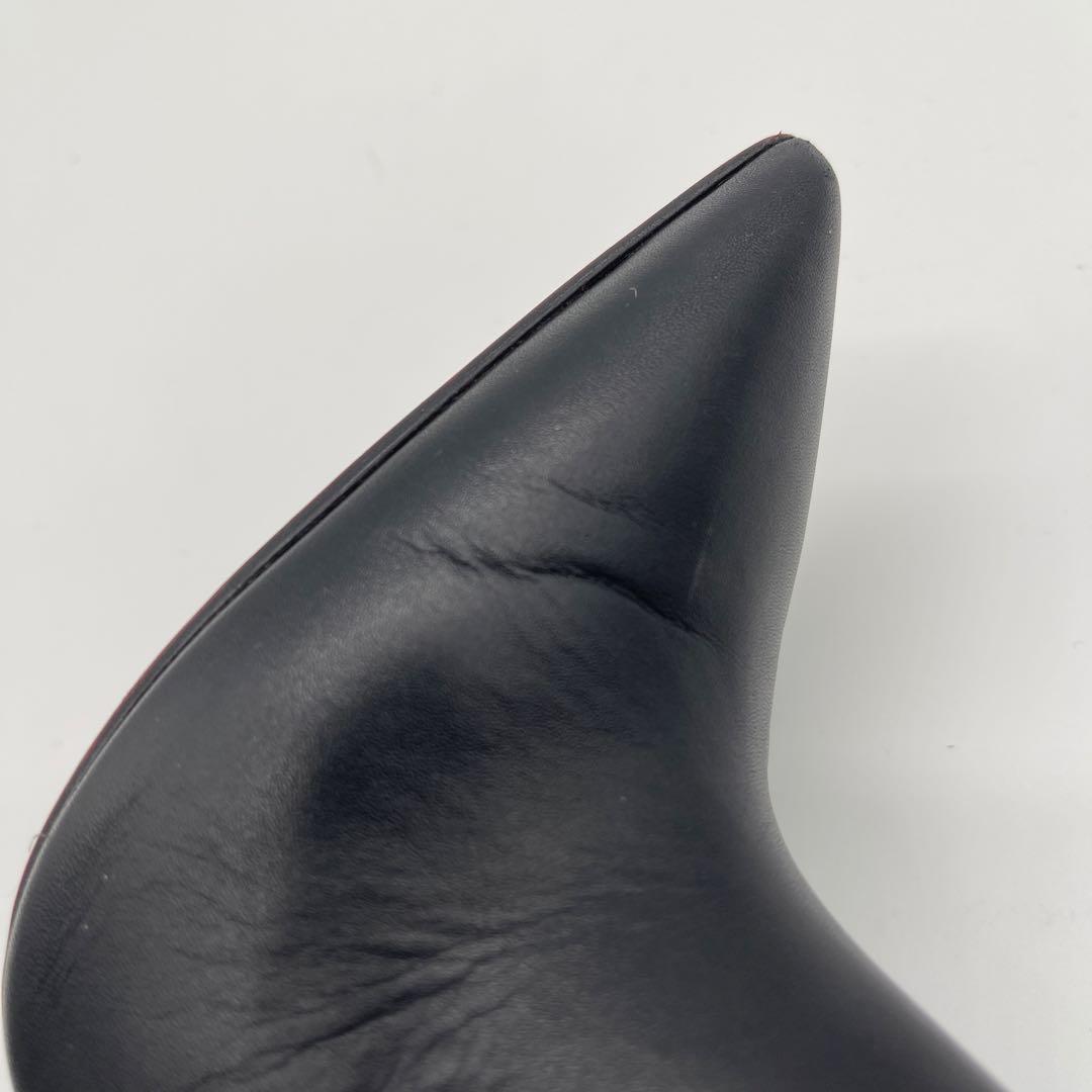 ウ*ン様 クリスチャンルブタン ショートブーツ 34.5 ブラック