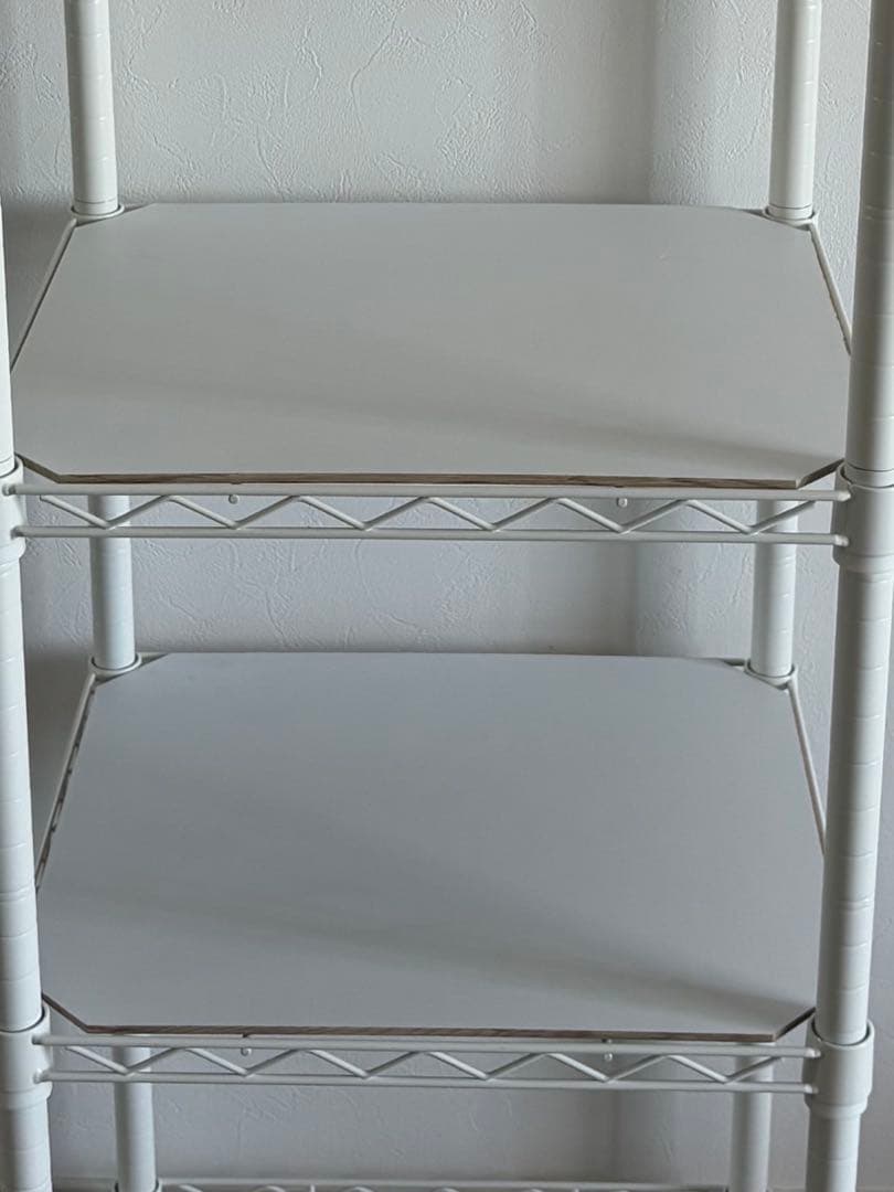 山善スチールラック45cm×159cm 木製棚板2枚付き