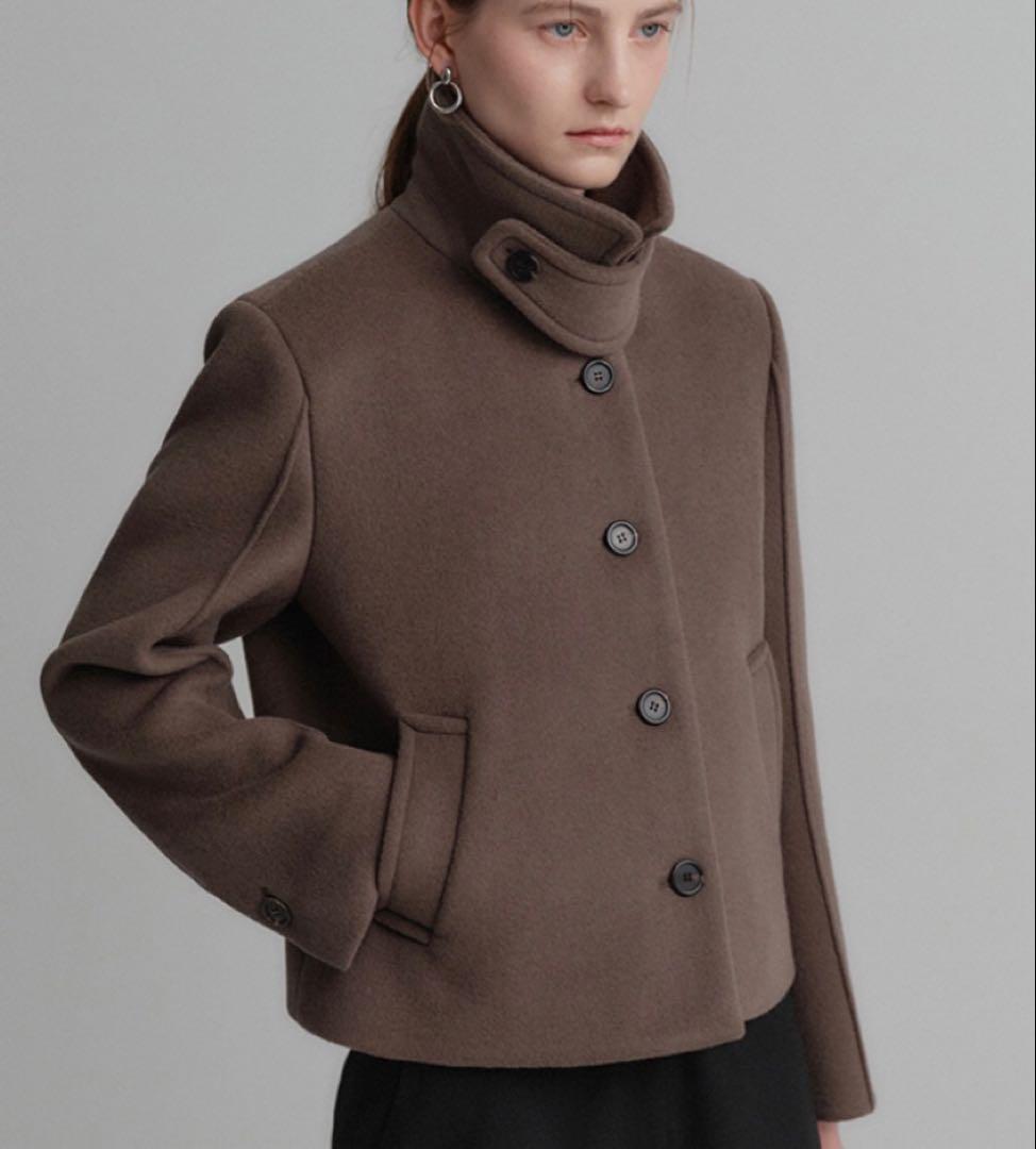 完売 新品 韓国 LOOKAST ウール カシミア ショート ジャケット コート