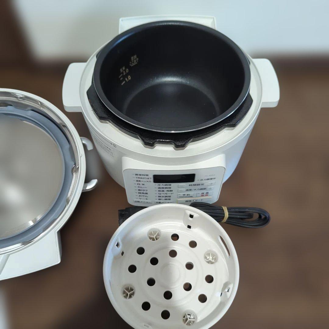 電気圧力鍋 PC-MA ホワイト 取扱説明書付き