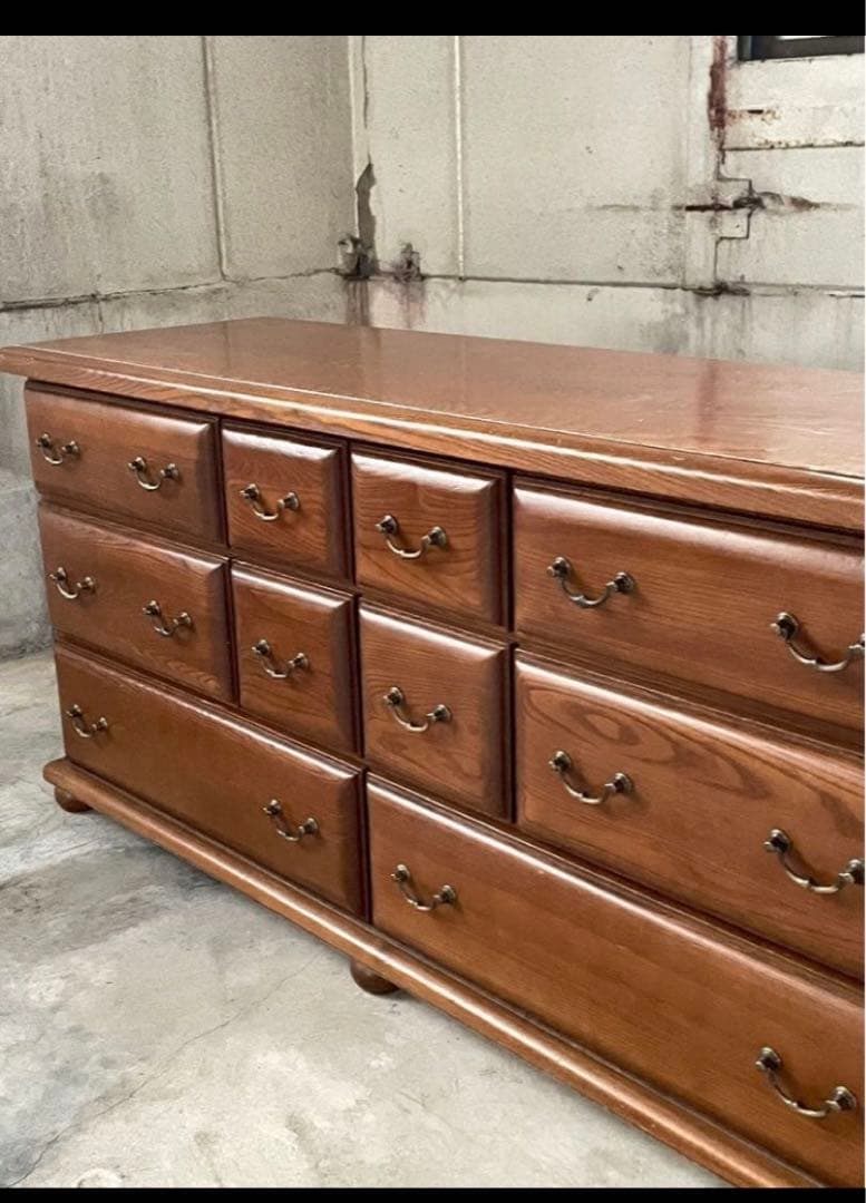 アンティーク　丸脚　チェスト　サイドボード　ヴィンテージ