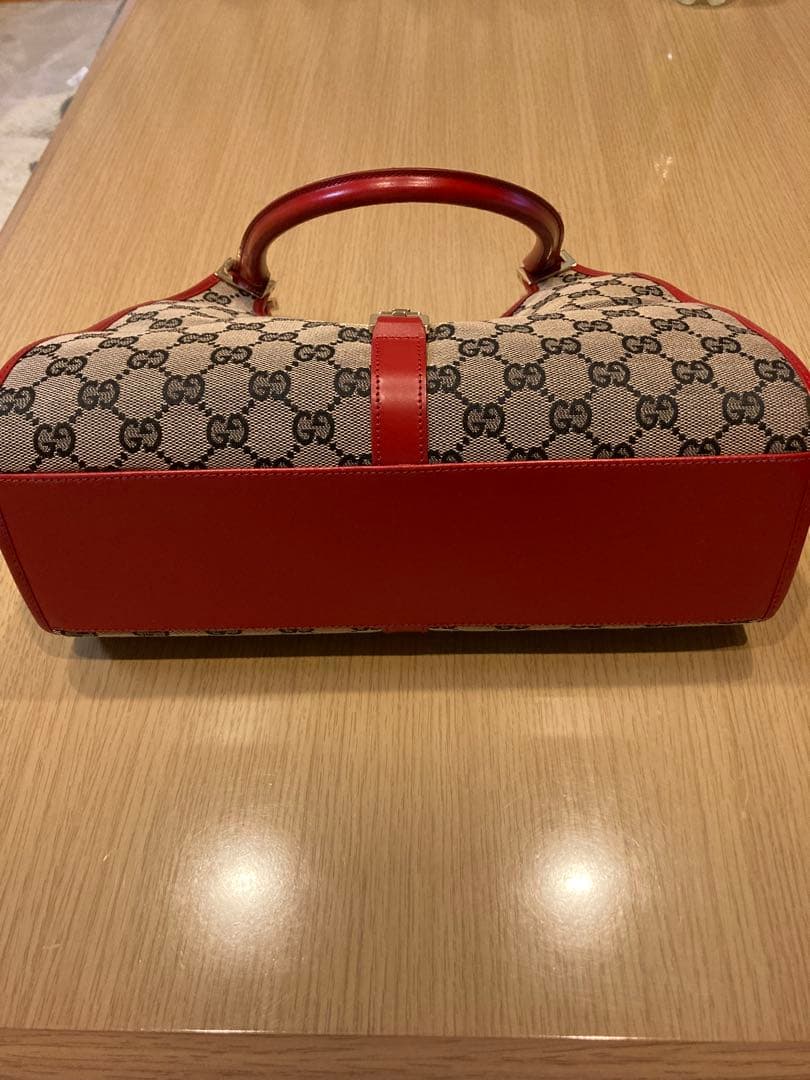 GUCCI ジャッキー GG柄 キャンバス地 ショルダーバッグ