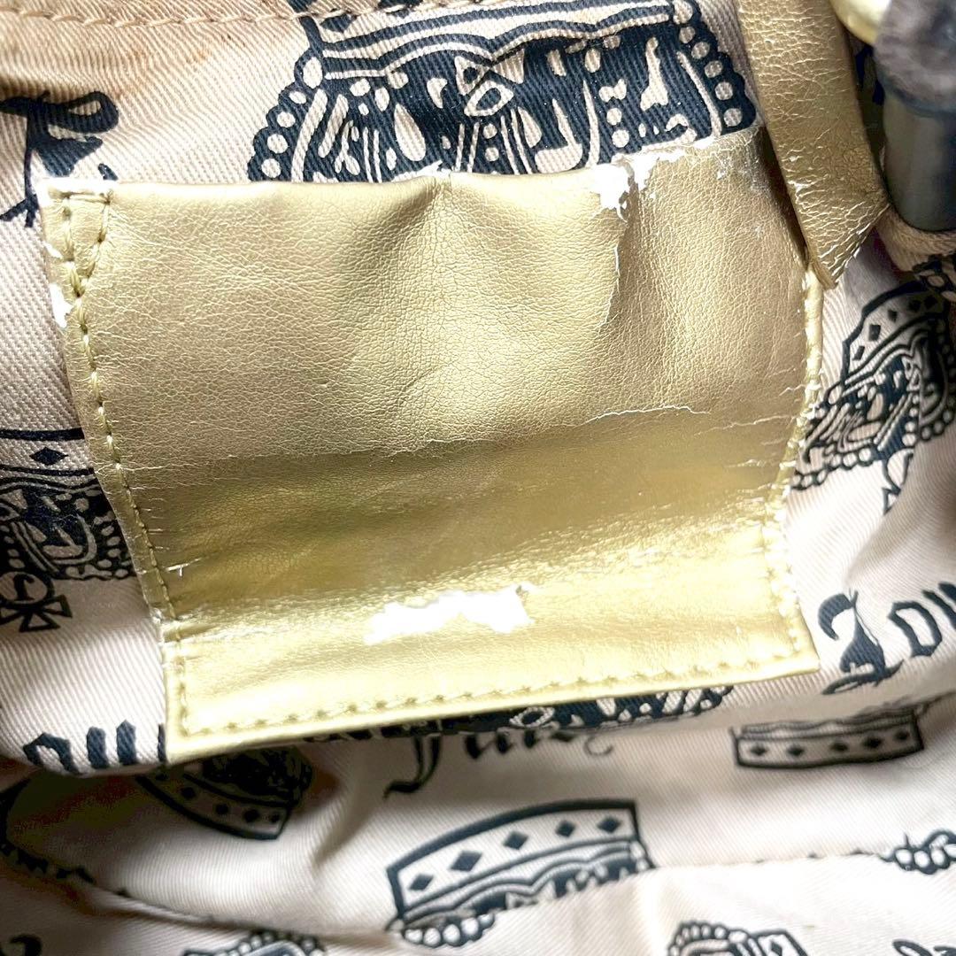 y2k❤️00s JUICY COUTURE テリア ロゴ ベロア ハンドバッグ