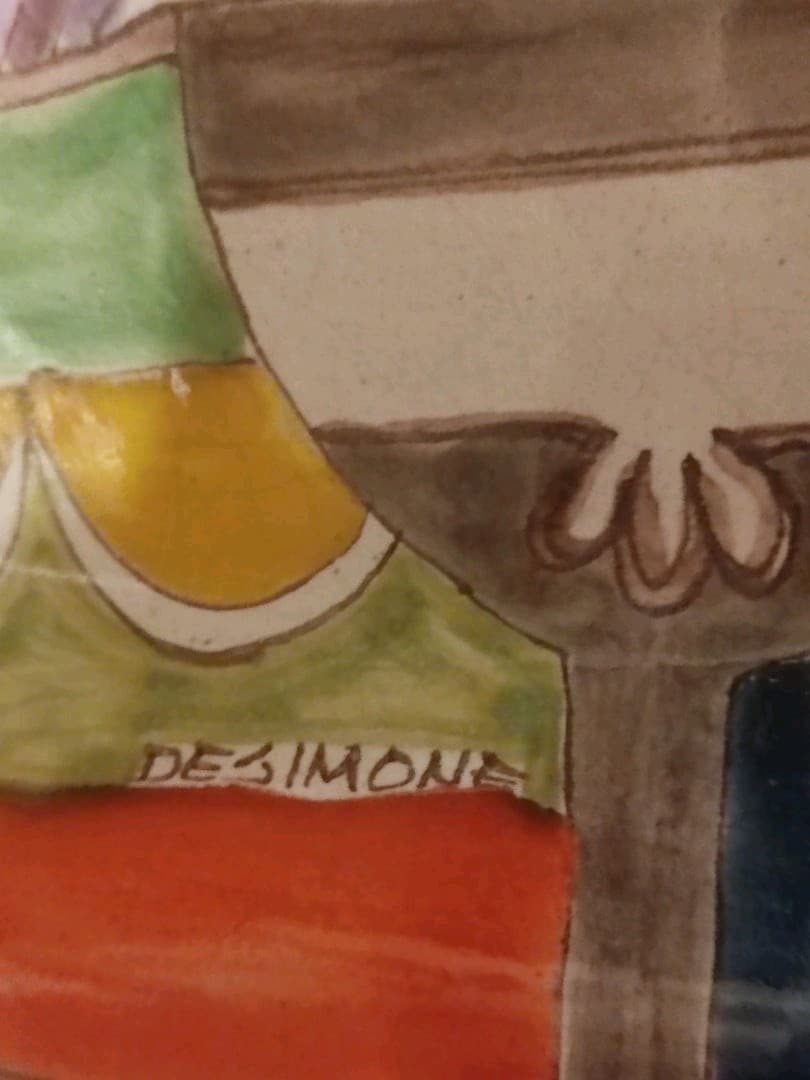 イタリア　デシモーネ DeSimone　シチリア　手描き　レア　壁掛け