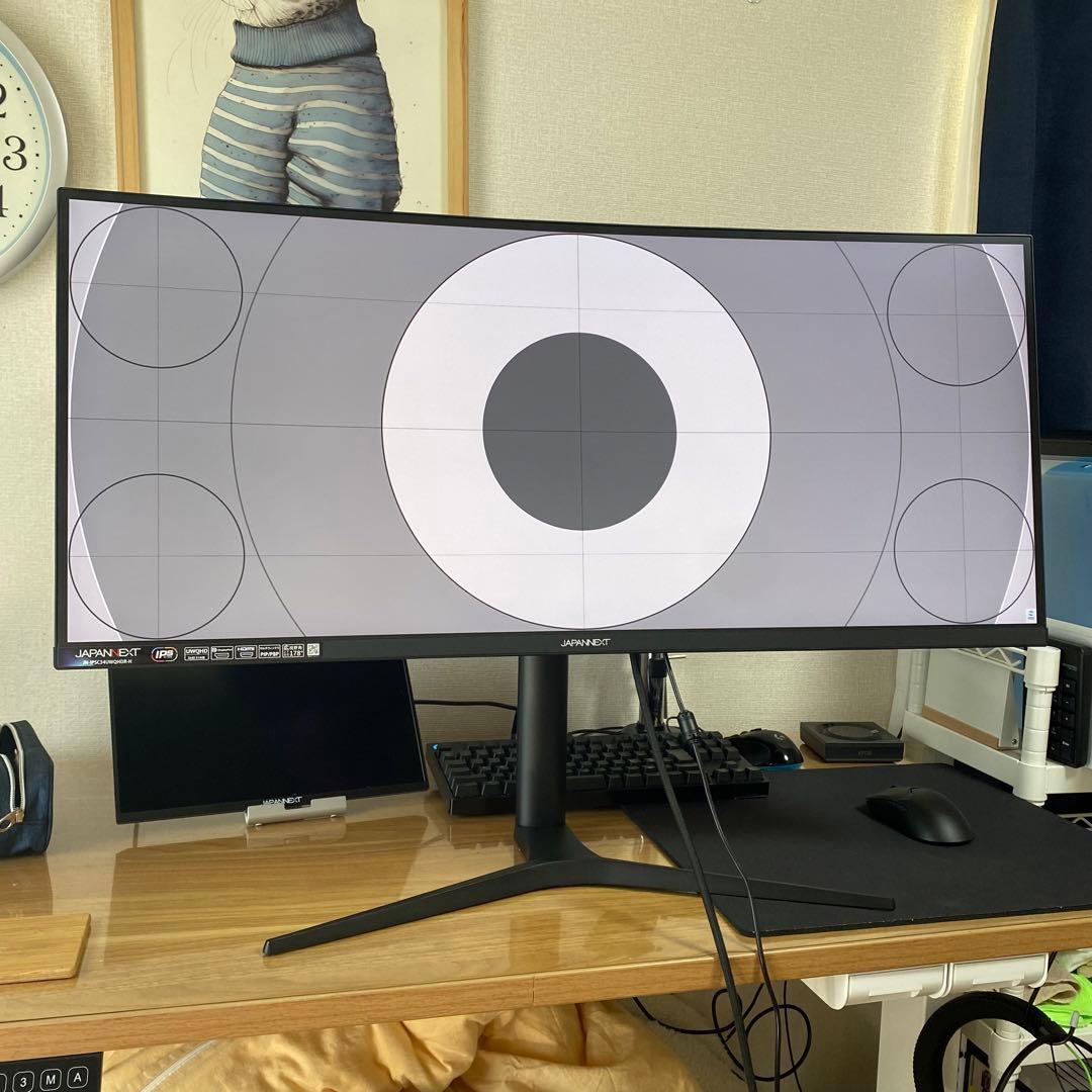 【超美品】ウルトラワイドモニター 34インチ 曲面 IPS JAPANNEXT