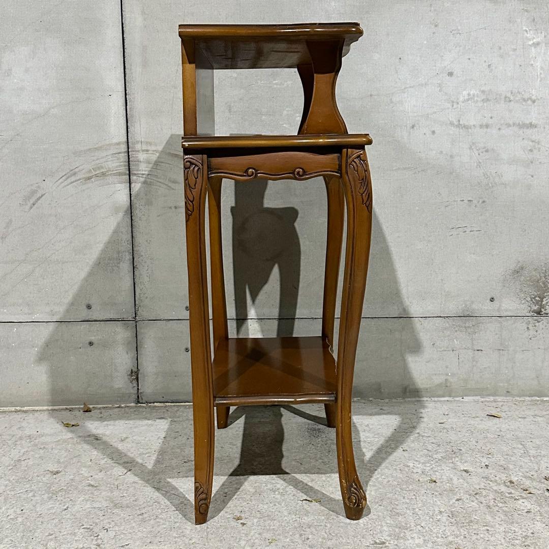 ✦80s✦ロココ調 アンティーク コンソールテーブル サイドテーブル 電話台