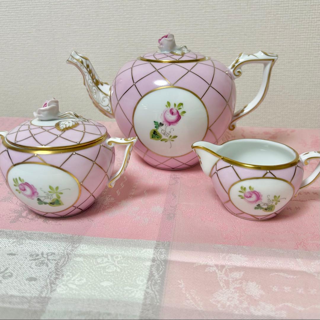 最終値下げ【新古品】ヘレンド　メモリアルローズ　11点セット