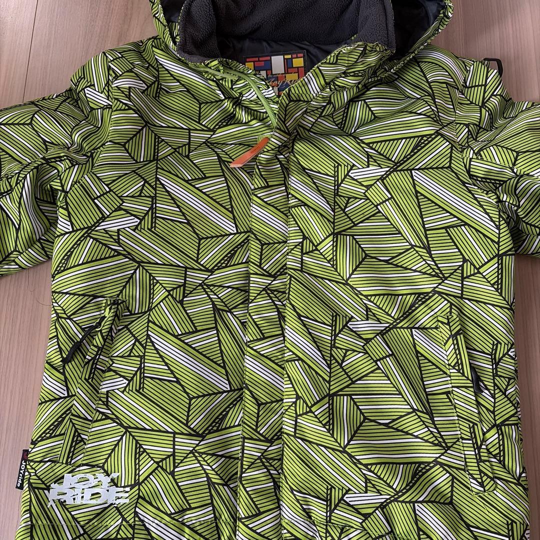 JOY RIDE スノーボードウェア 130cmグリーン 上下セット