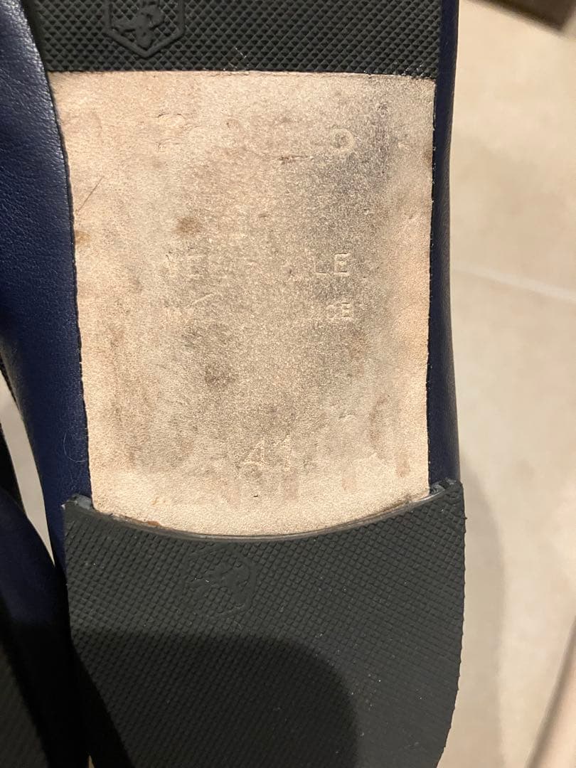 Repetto floraネイビー ブラック フラットシューズ 41