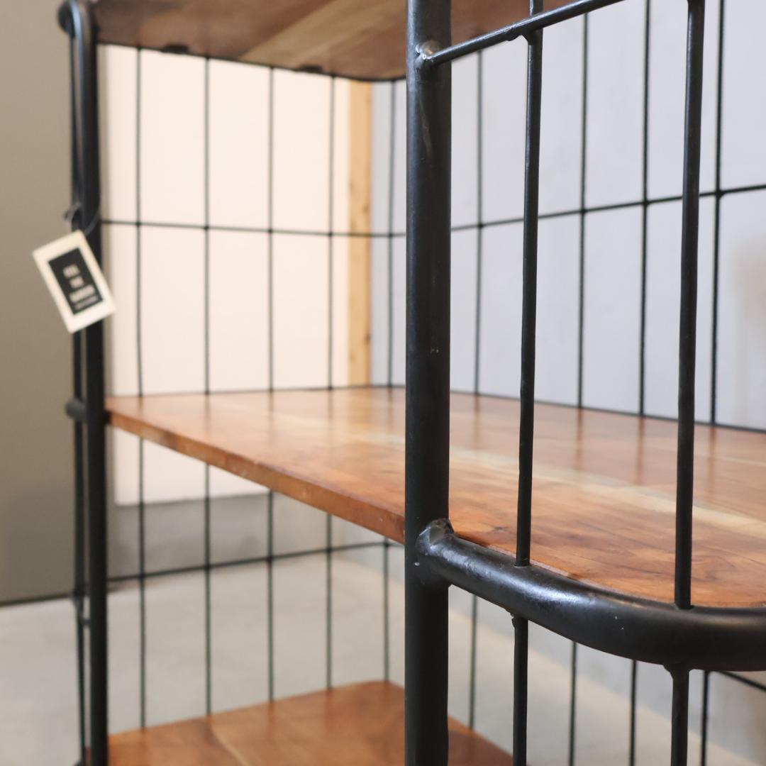 SPICE OF LIFE 3段ワイドワゴンラック オープンシェルフ 工業系