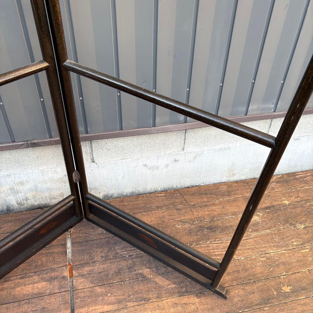 昭和レトロ 和風 古民具 漆塗り ラメ 衣桁 衣紋掛け 古道具 和家具 着物和服