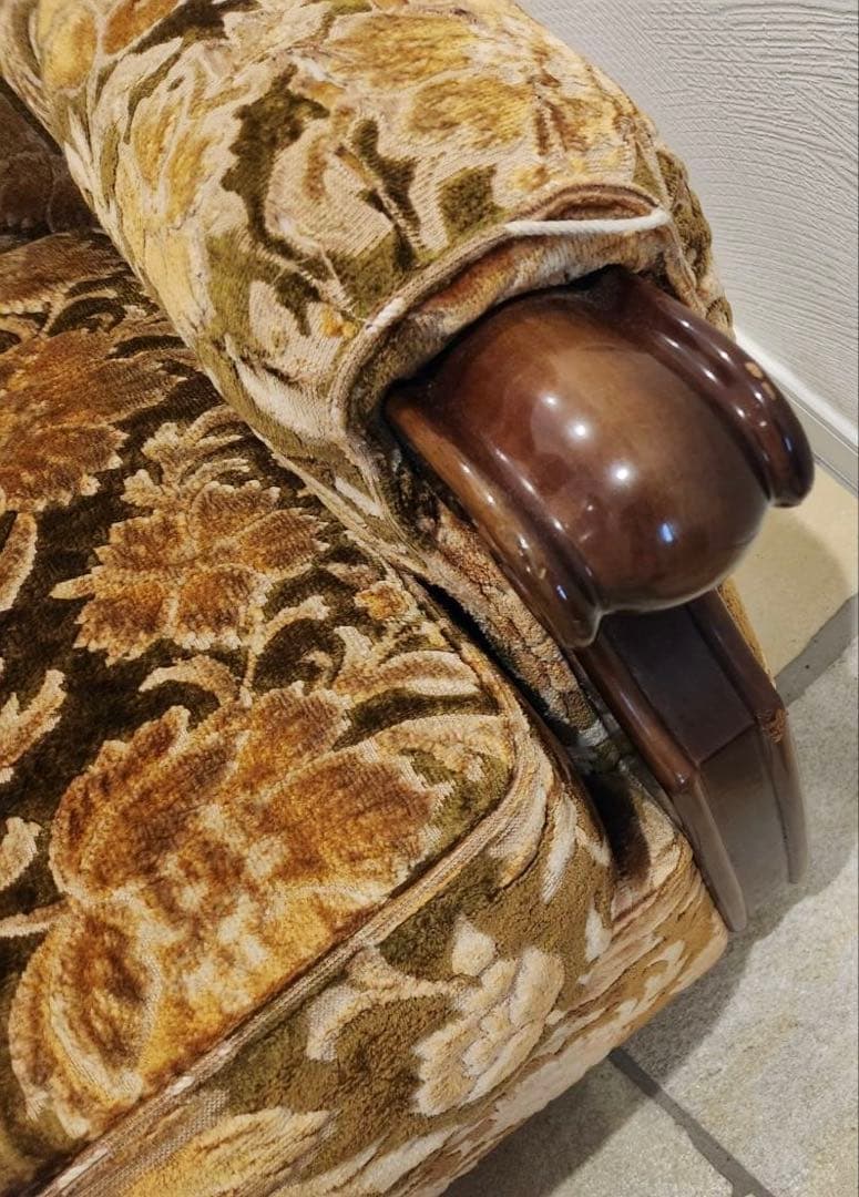 オールドカリモクkarimoku 金華山1人掛けソファ クラシック　アンティーク