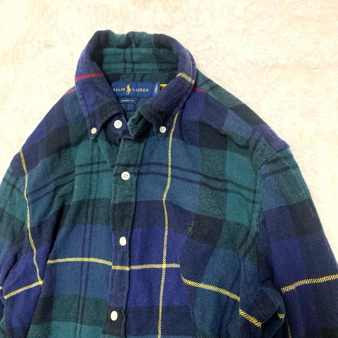 うーたん様 ラルフローレン ネルシャツ チェック ポニー刺繍 ユニセックス