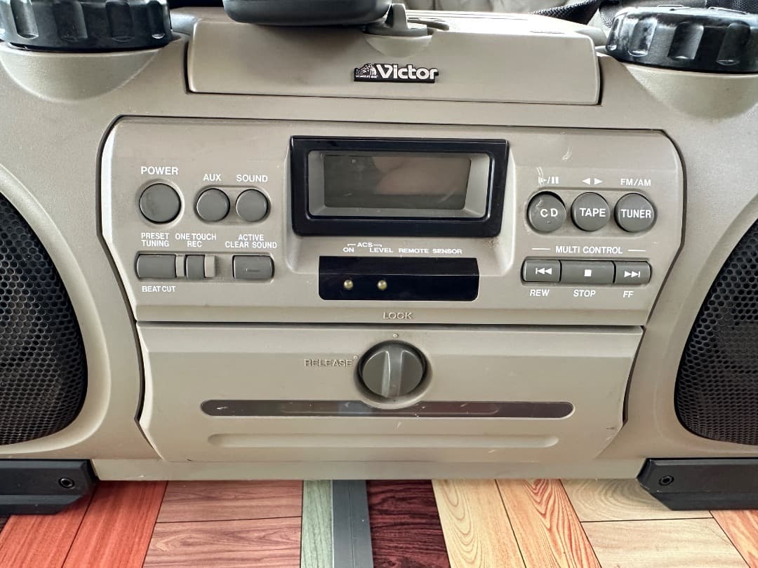 JVC ドラムカン　ラジカセ