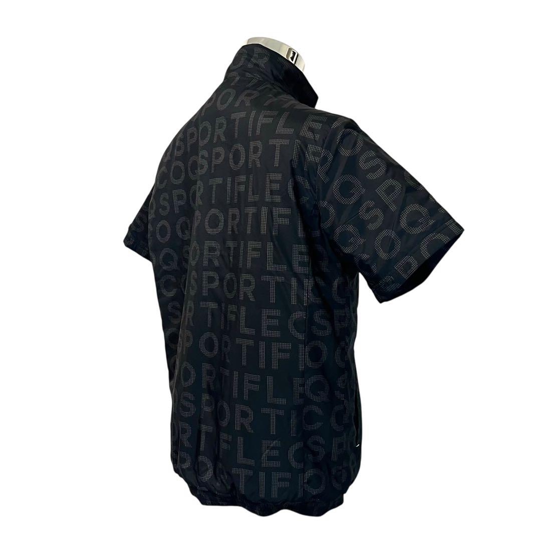 【美品】【L】le coq sportif 総柄 ハーフジップジャケット メンズ