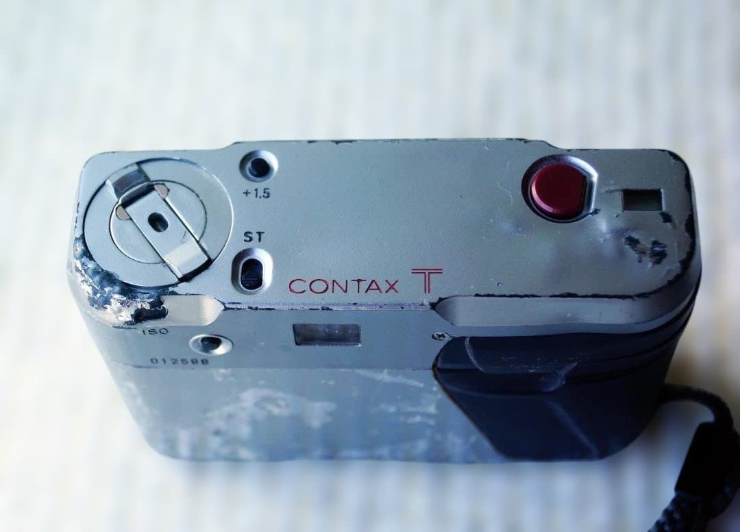 【ジャンク】初代 CONTAX T 35mmフィルムカメラ【ストロボ付き】