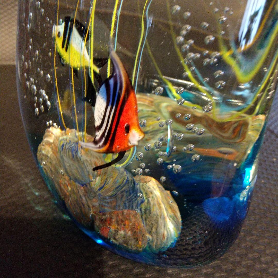 ベネチアングラス 置物 ムラ―ノガラス アクアリウム伝統工芸品