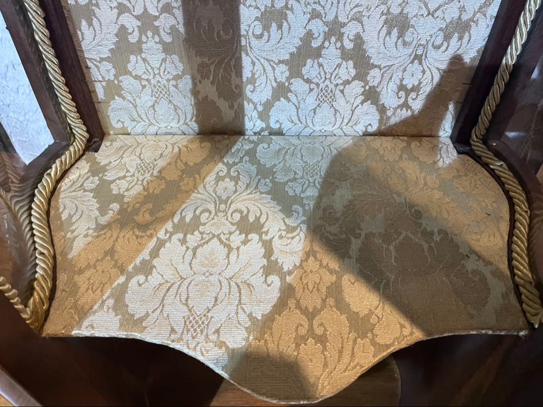 イタリア製 MARCONI ARTE 象嵌細工 ガラス 高級家具 飾り棚