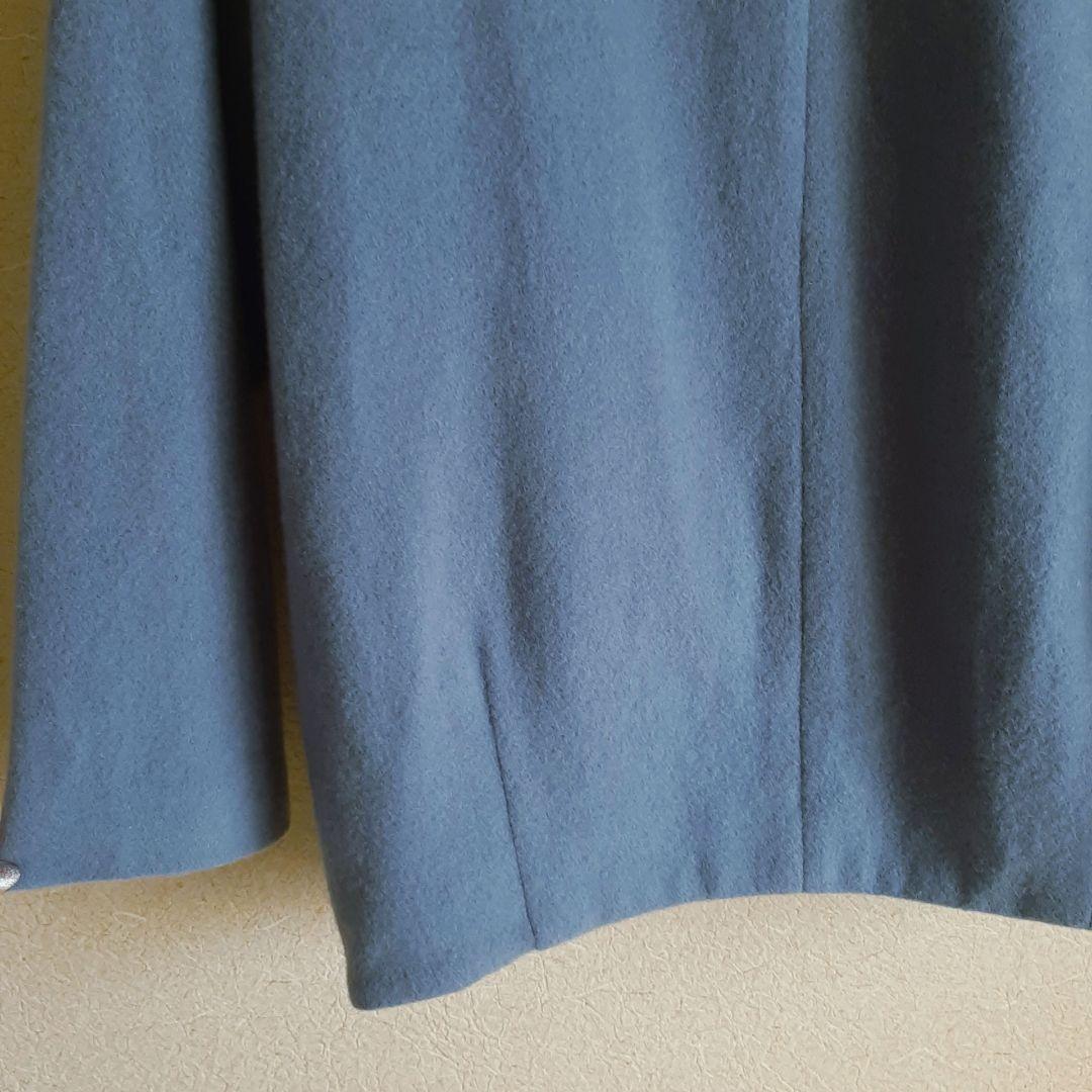 KATHARINE ROSS エシカルモッサミディコート　ブルー　ウール