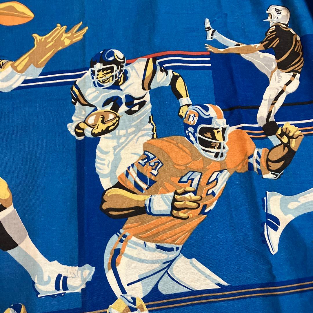 ビンテージ　NFLカーテン二枚　アメリカンフットボール