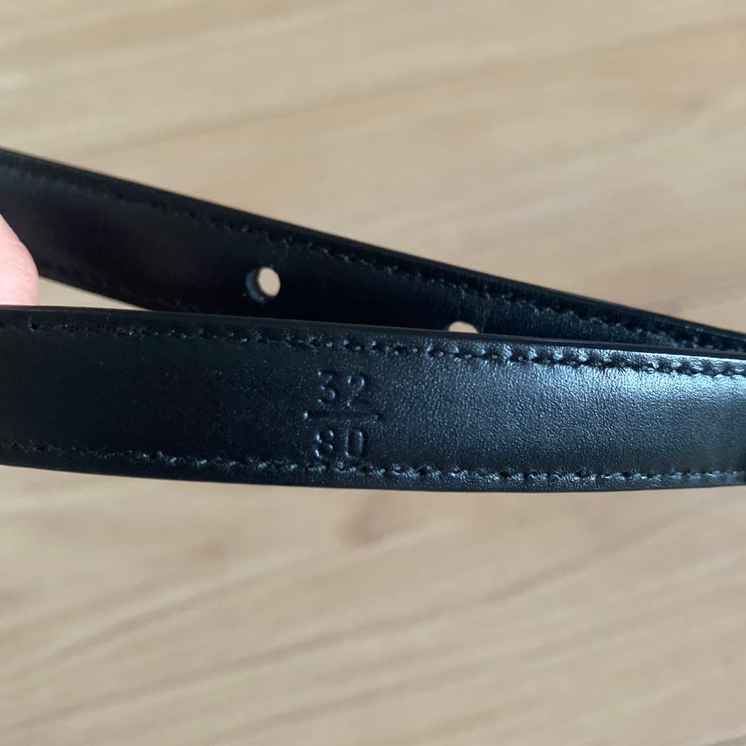 miu miu ネイビー パテントレザー ベルト