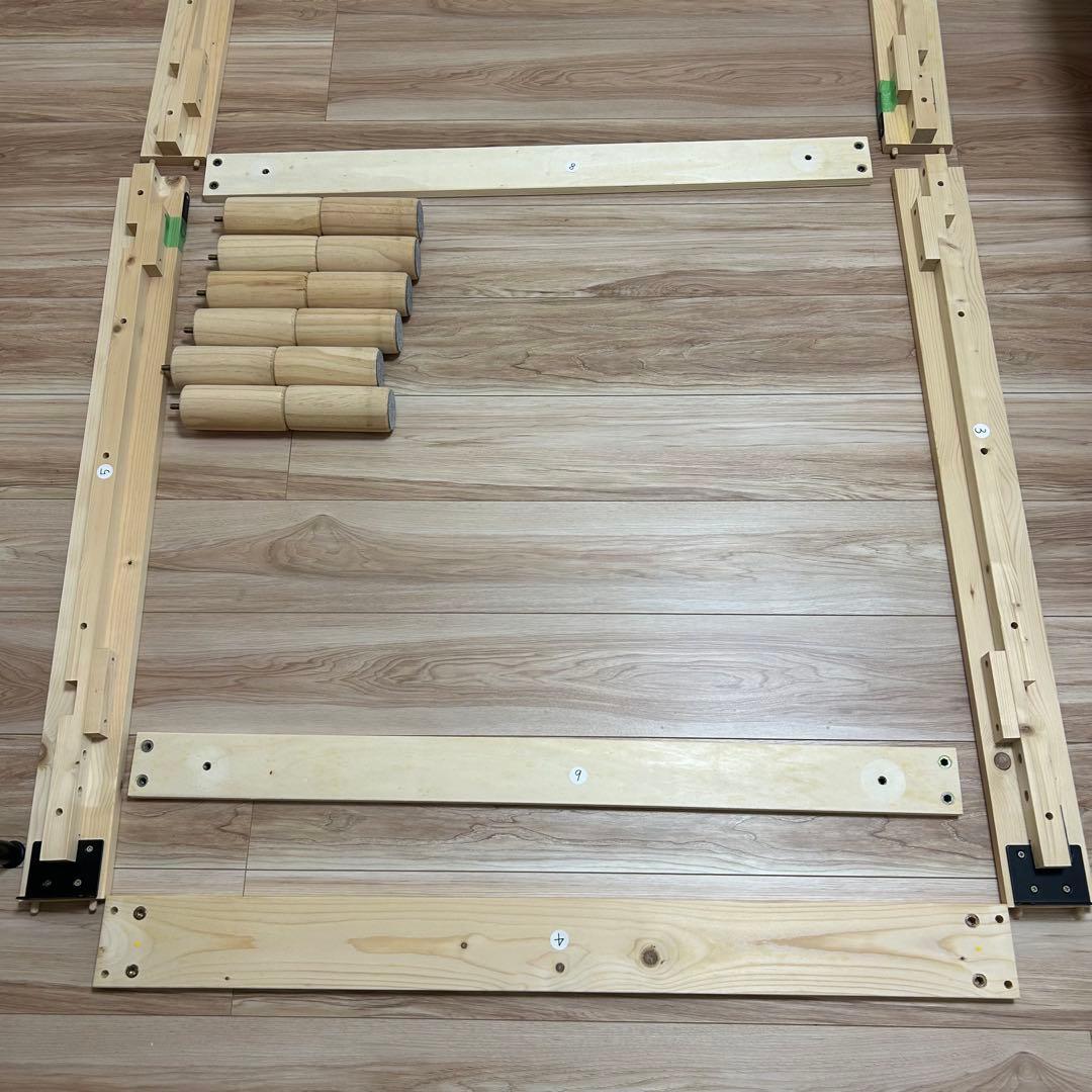 限定価格★【美品】すのこベッド ローベッド 布団干し可！組立簡単！送料込み！