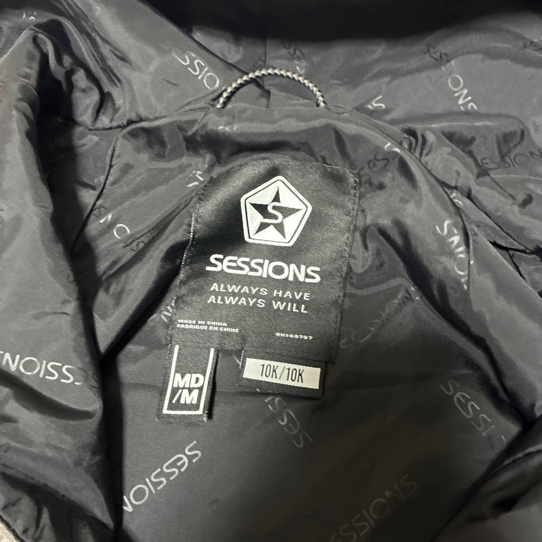 未使用 SESSIONS セッションズ スノーボードウェアアノラックジャケットM