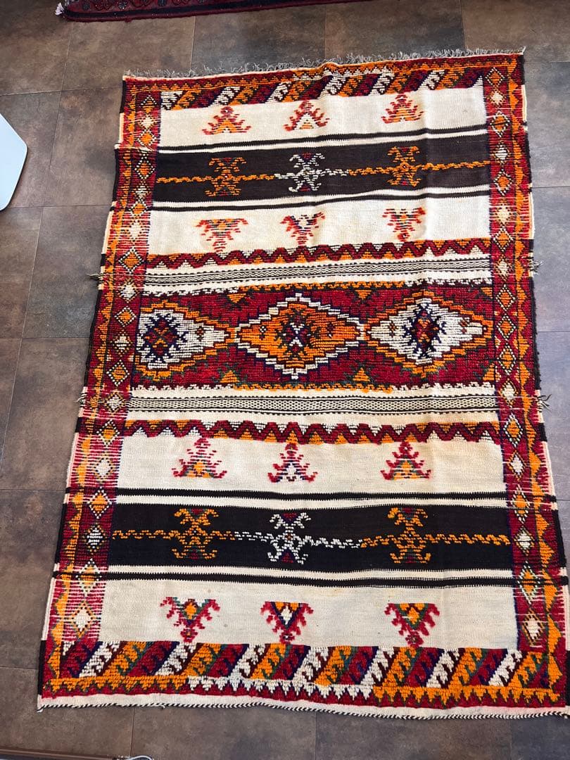 モロッコ産 キリム トライバルラグ リビング ディスプレイ 店舗 カーペット