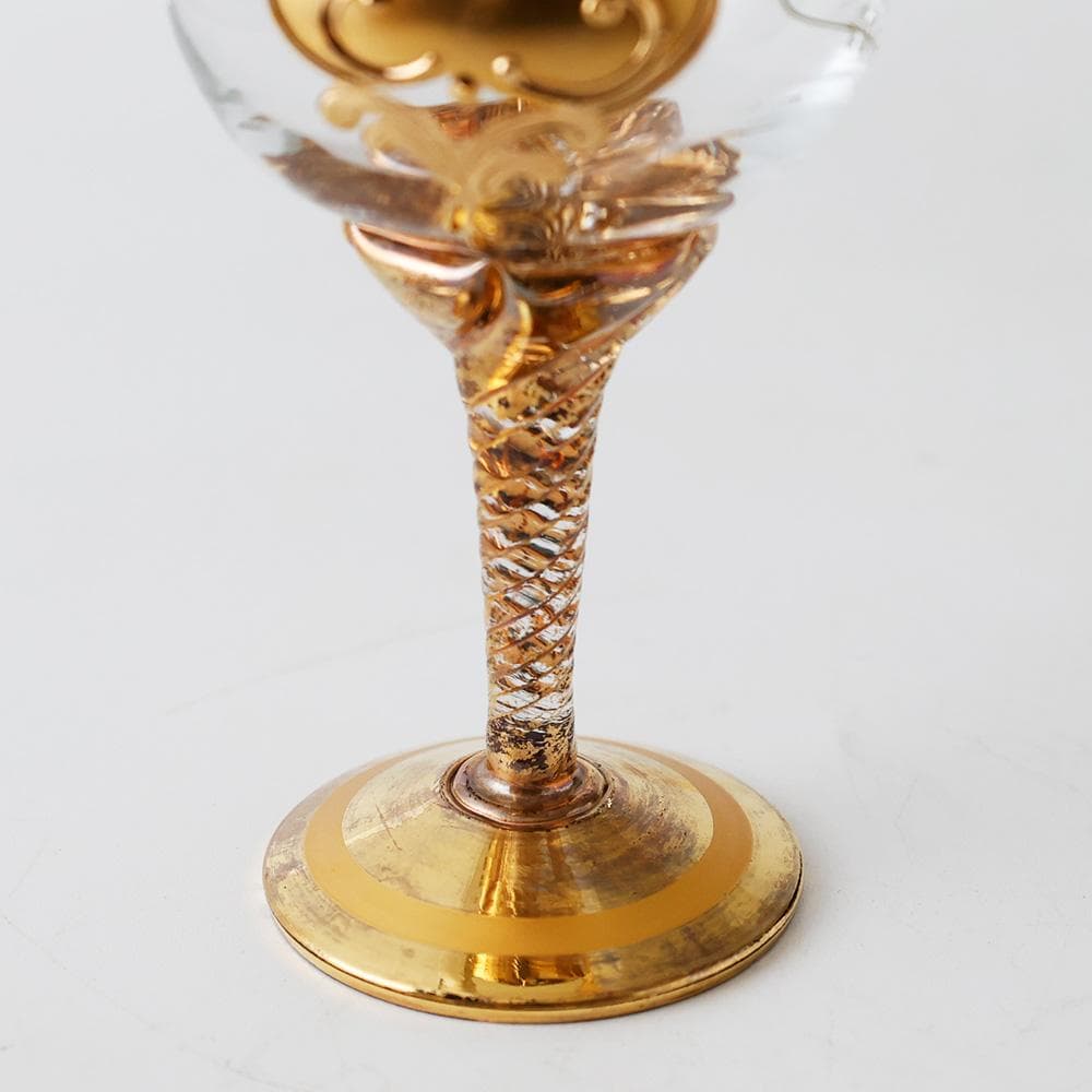 T　超高級 ベネチアングラス　イタリア製　ムラノーガラス　ワイングラス3客