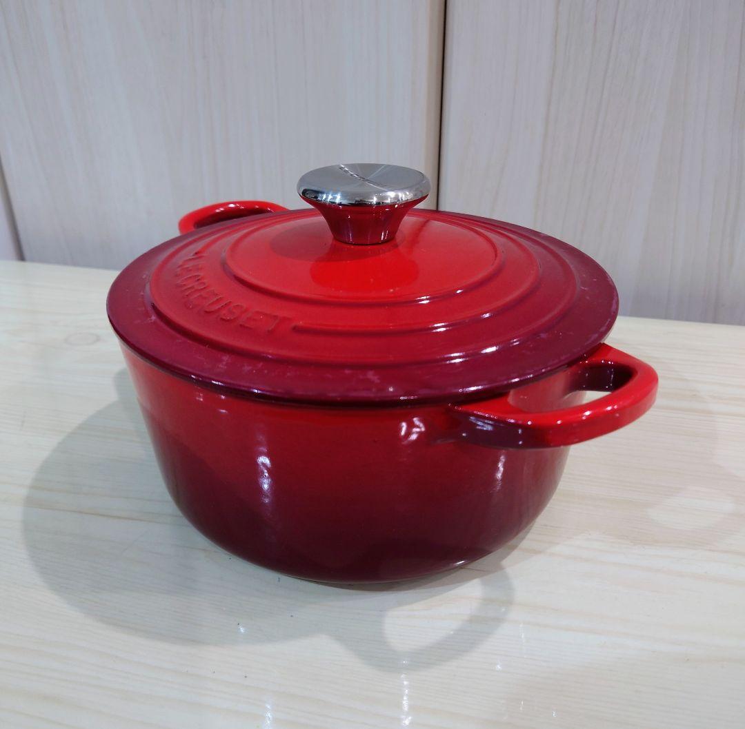 LE CREUSET　ココット　18cm　赤　両手鍋