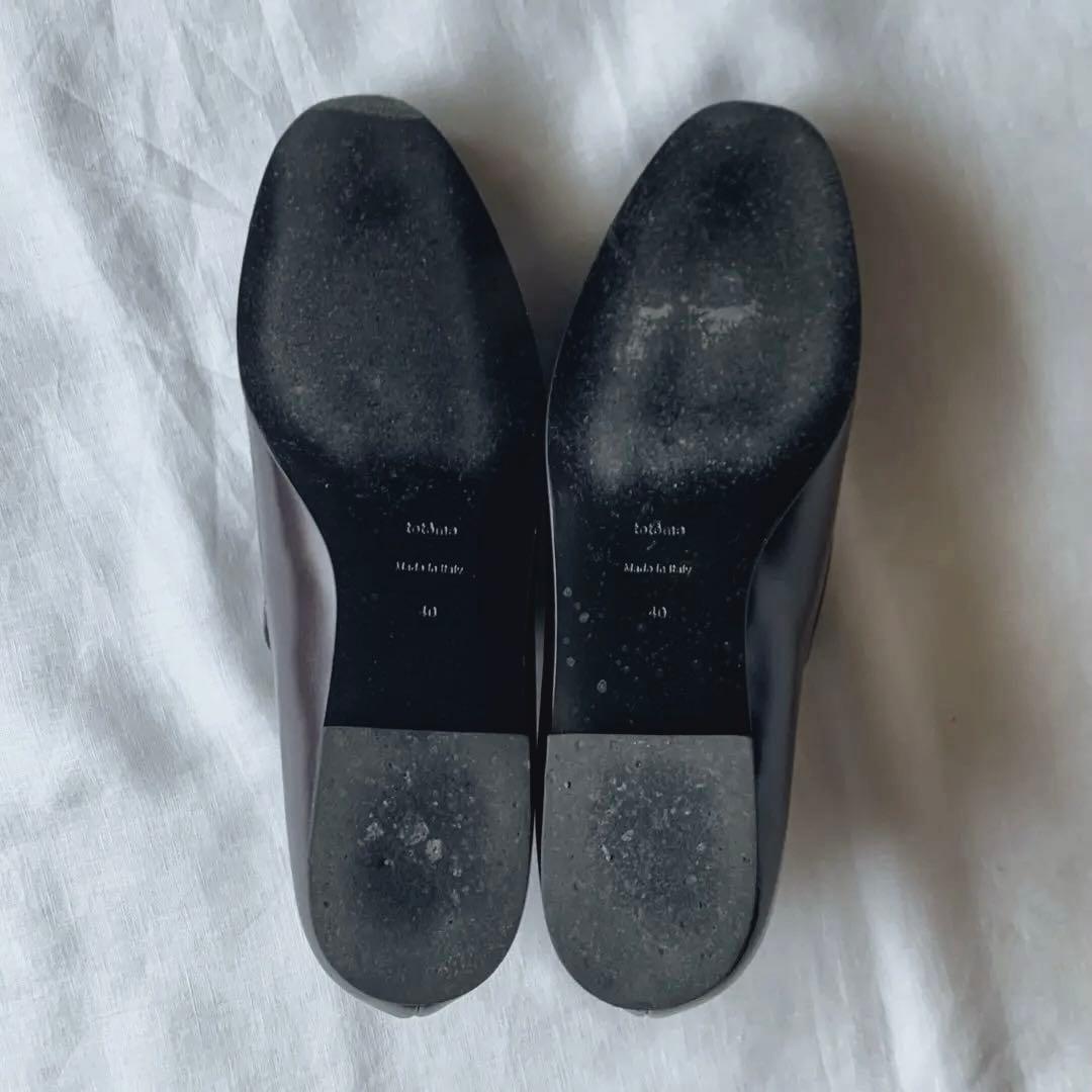 【TOTEM】オーバル　レザーローファー　バーガンディー EU40