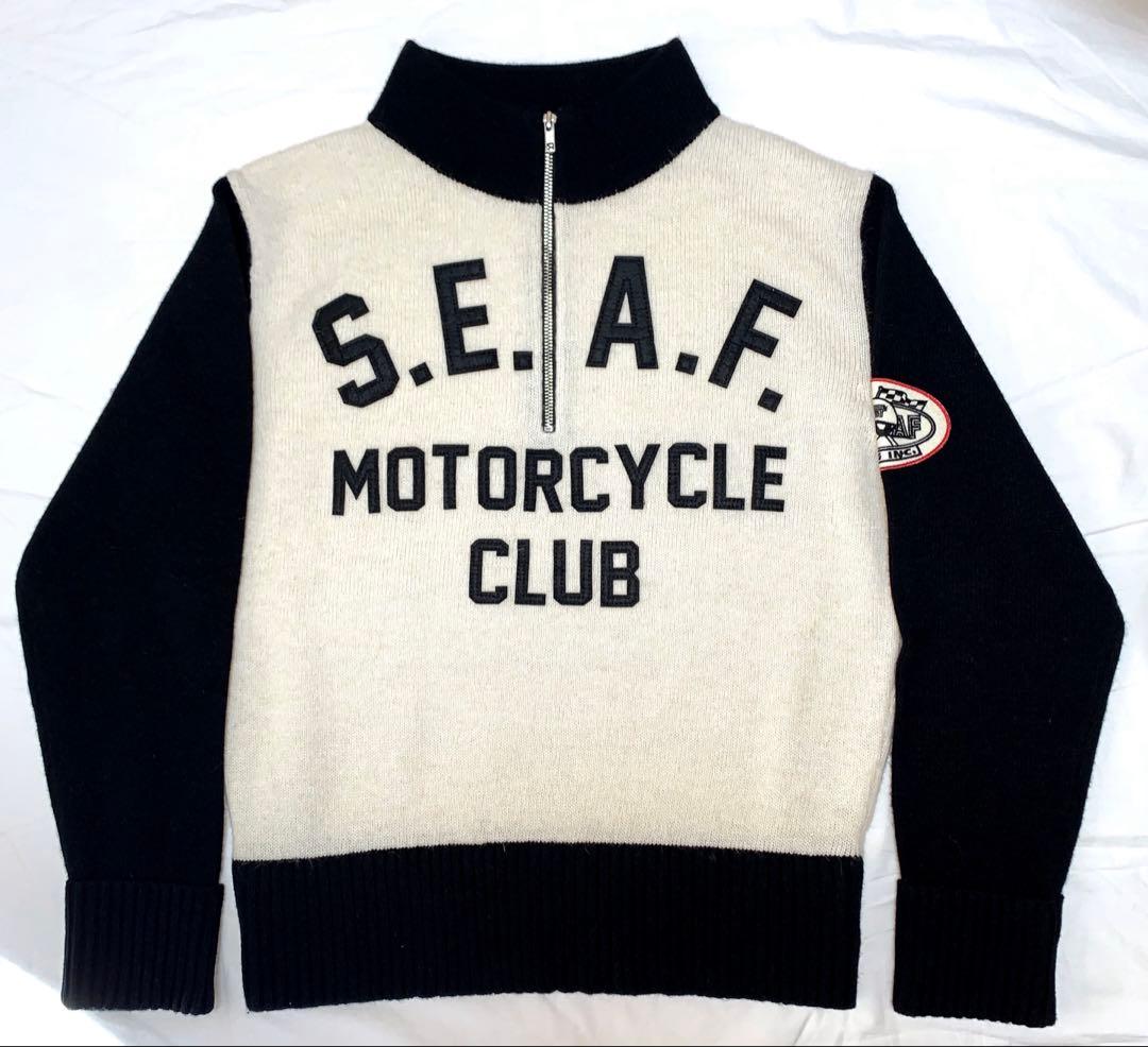 世田谷ベース SEAF モーターサイクル クラブセーター Lサイズ 所ジョージ