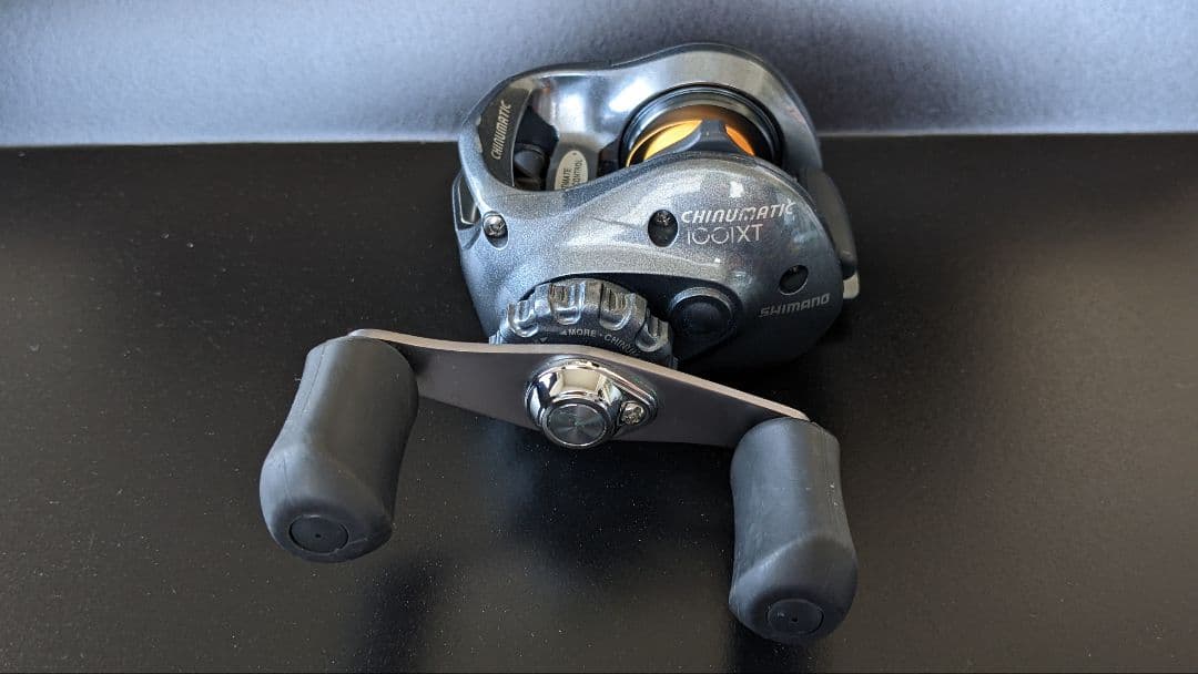 【１回使用美品】シマノ チヌマチック1001XT※左巻【替スプール付】※画像あり