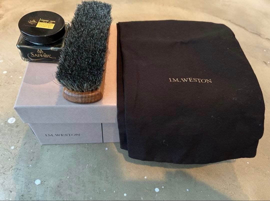 J.M WESTON 180 7/B ネイビー 純正シューツリー付き