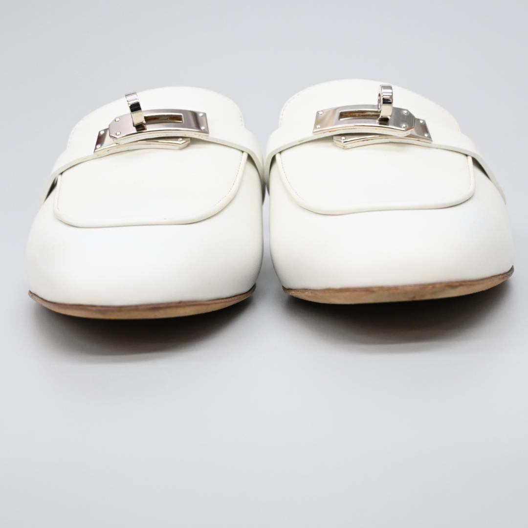 ■ □ 45722★年 エルメス オズ サンダル ケリー金具 スリッポン