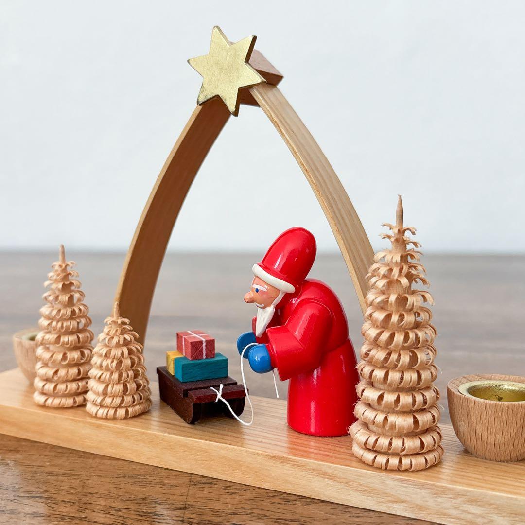 【ドイツ Ullrichザイフェン・星のアーチ・キャンドルスタンド】ヴィンテージ