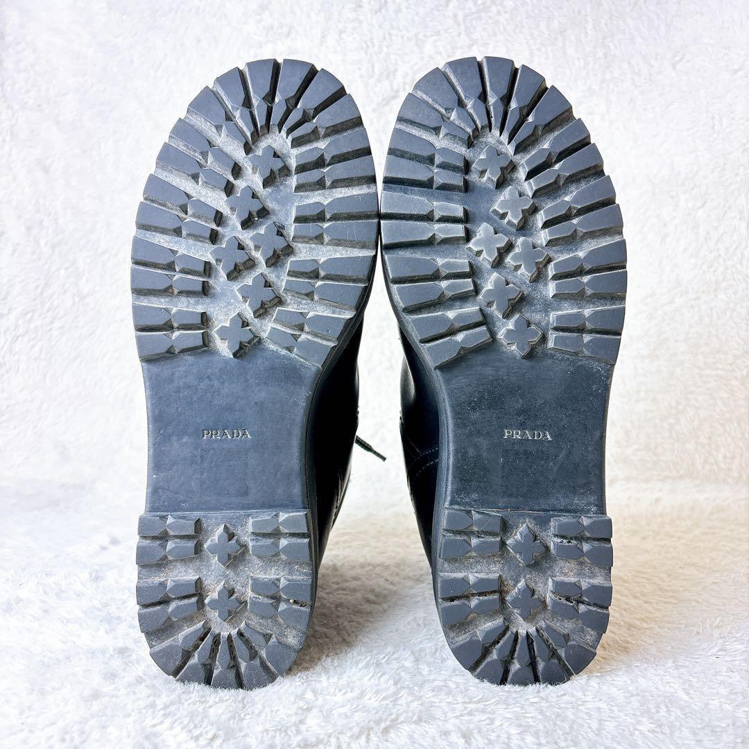 PRADA プラダ 厚底 トレッキングブーツ ボア 38 プラダスポーツ