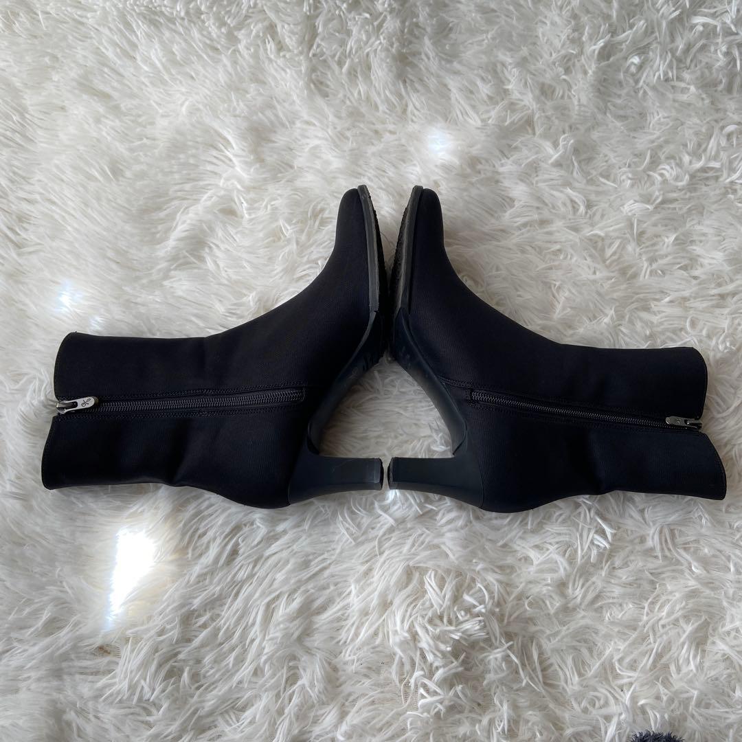 美品✨銀座かねまつ サイドジップ ブーツGORE-TEX ブラック 24cm