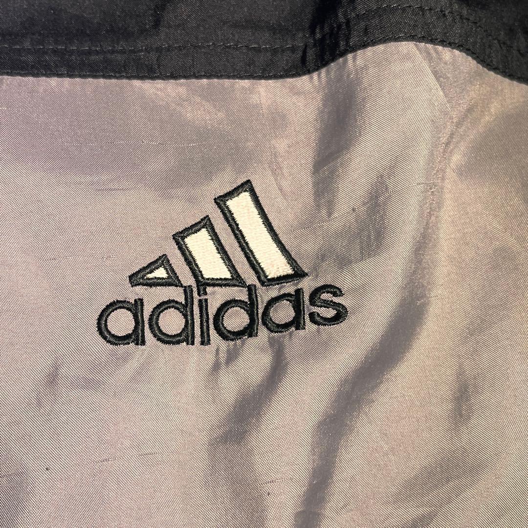 90s adidas トラックジャケット ナイロン トリプルライン 黒 希少