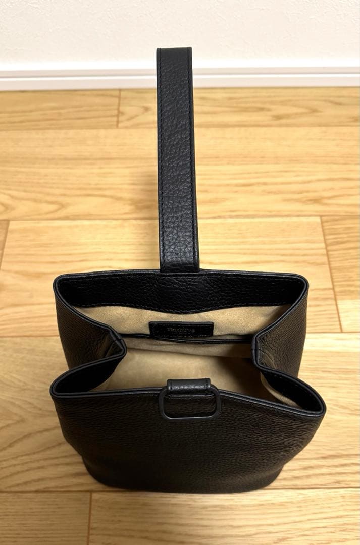 【ハッシュタグ】巾着レザーバッグ