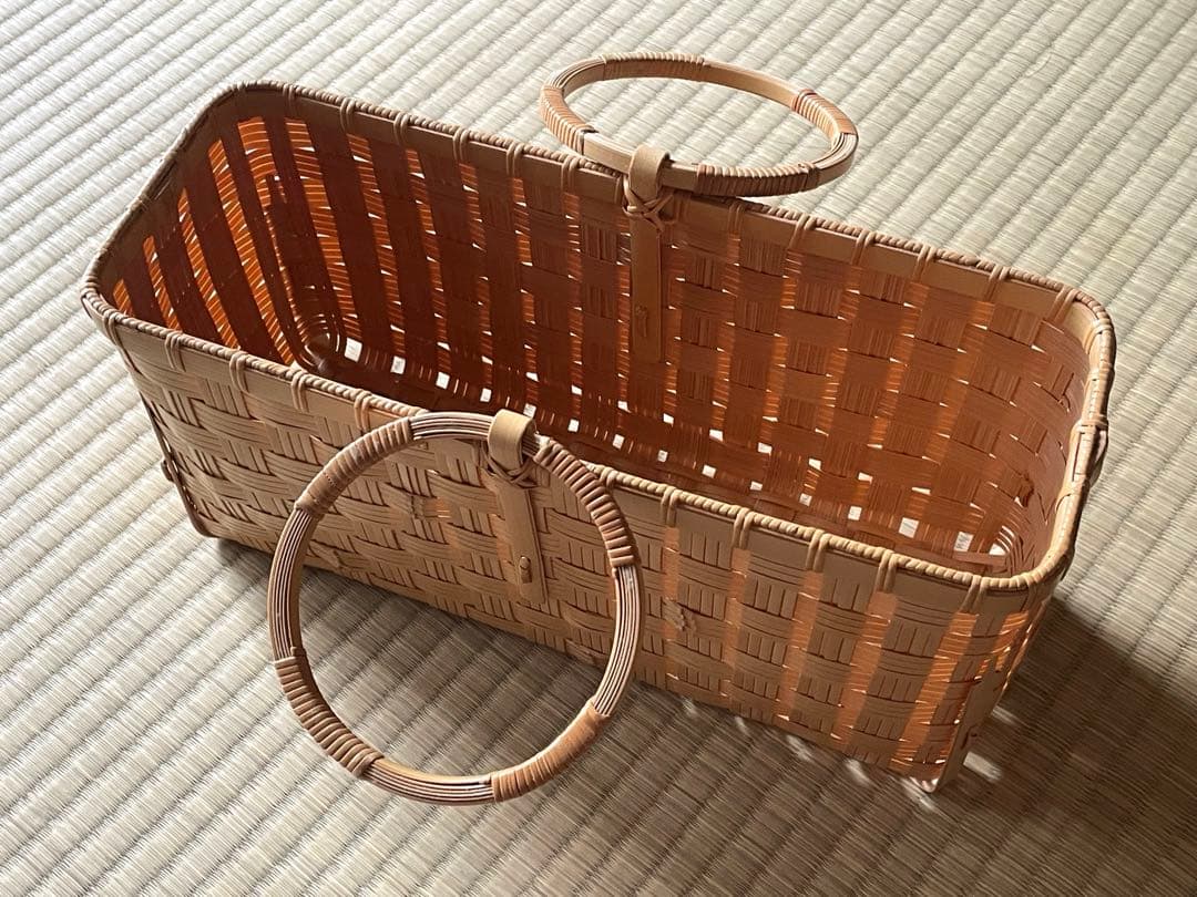 吉田佳道　かごバッグ　竹の工芸よしだ　着物　和装　浴衣