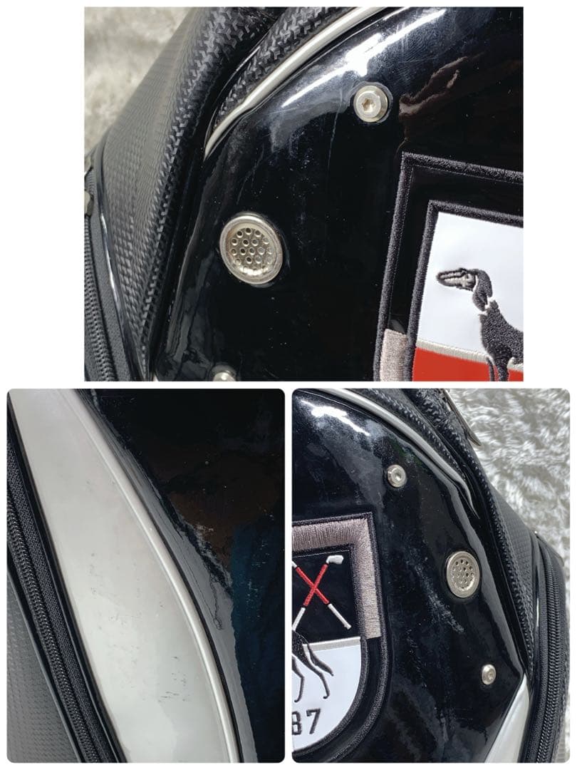 【極上美品】adabat キャディーバックブラック エナメル 5口