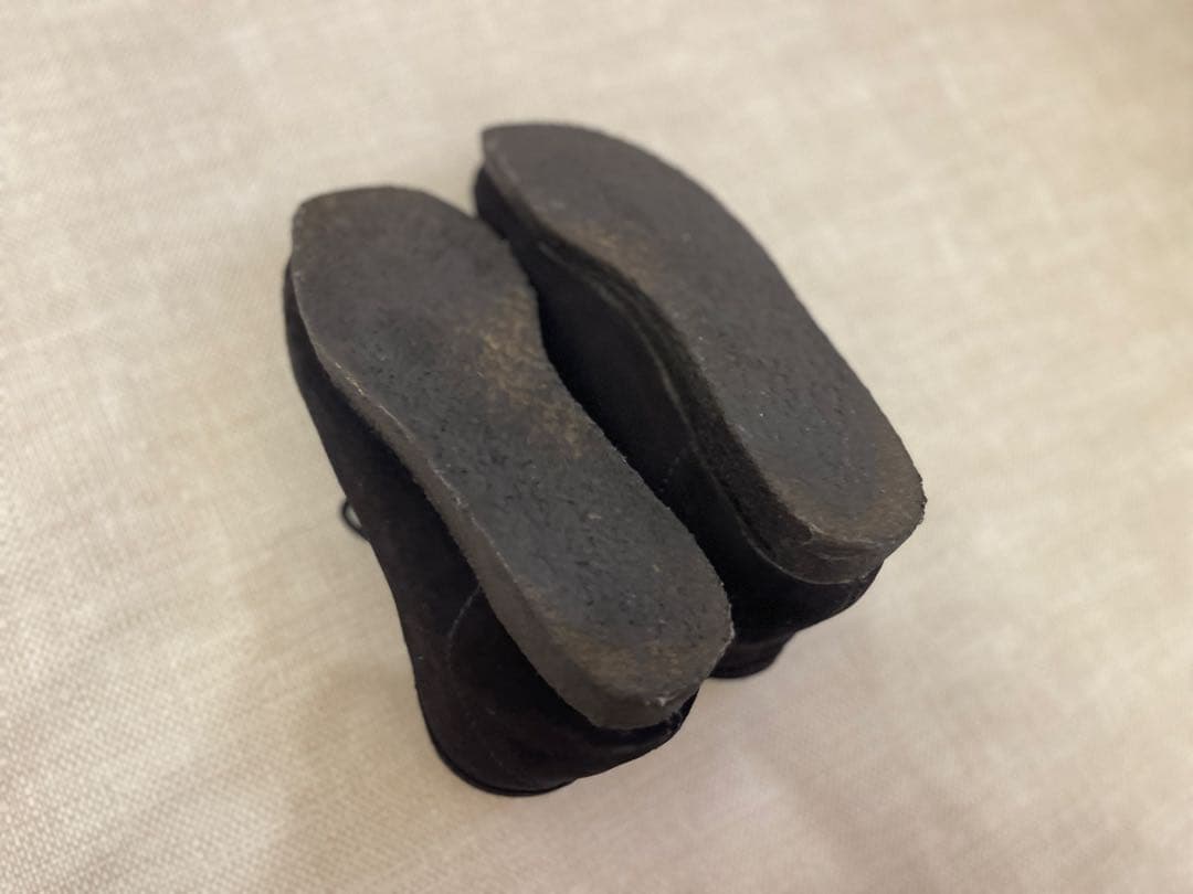 【美品】クラークス ワラビー ブーツ（ブラックスエード）